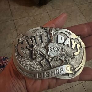 Vintage, Collectable Mule Days Limited Edition Pewter Belt Buckle